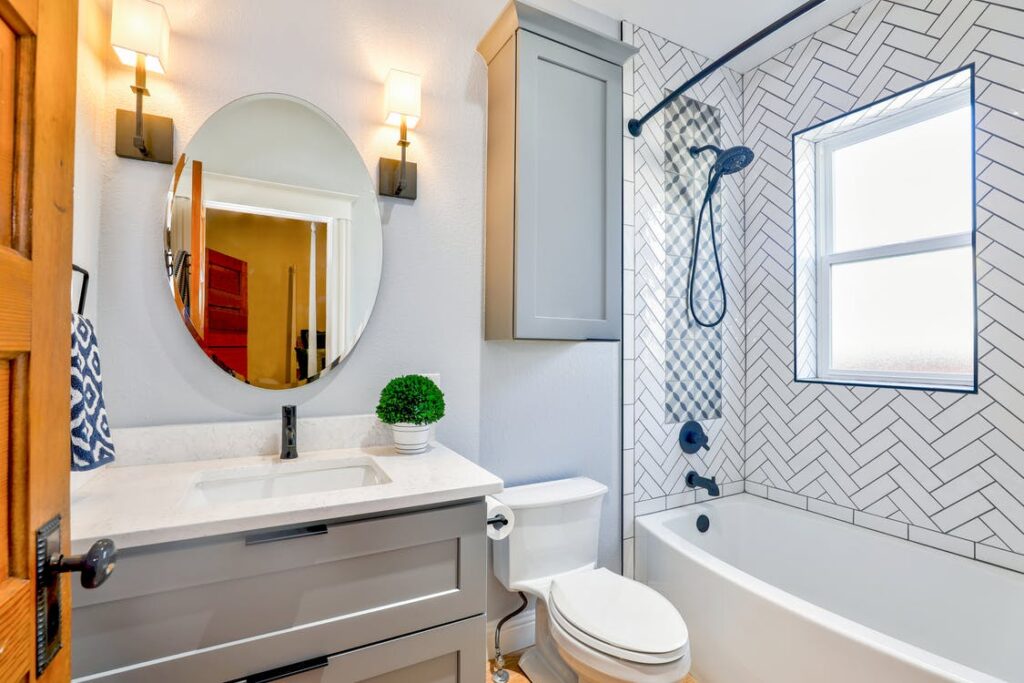 clean bathroom