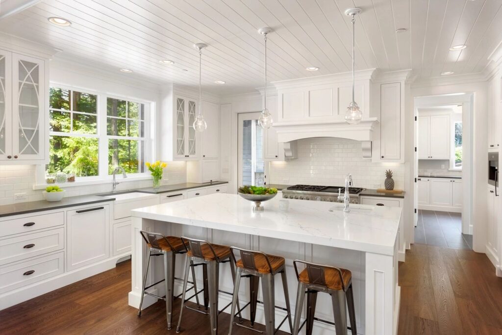 very clean kitchen after maids